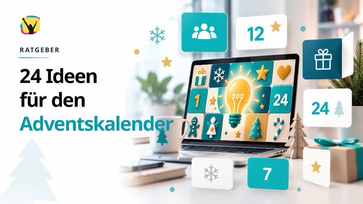 24 Ideen für einen digitalen Adventskalender – Herobild Ideen für die Gestaltung eines digitalen Adventskalenders